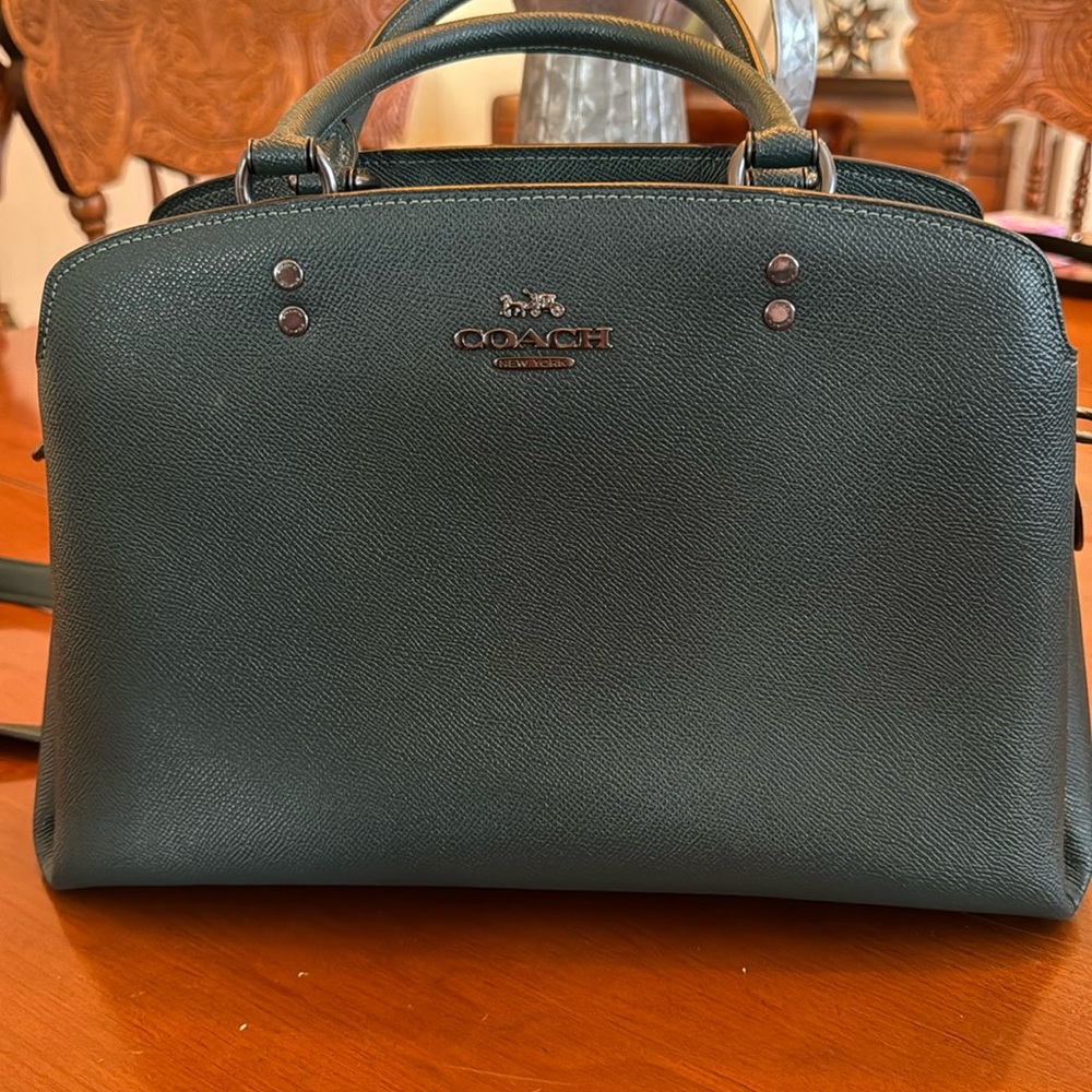 Dark green Lillie satchel
